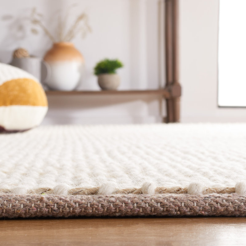 Wade Logan® Charvik Handmade Area Rug in Natural/Light Gray